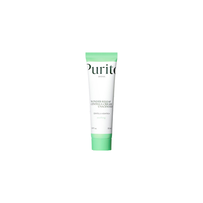 Purito Wonder Releaf Centella Cream Unscented 50ml | Korean Centella for All Skin Types