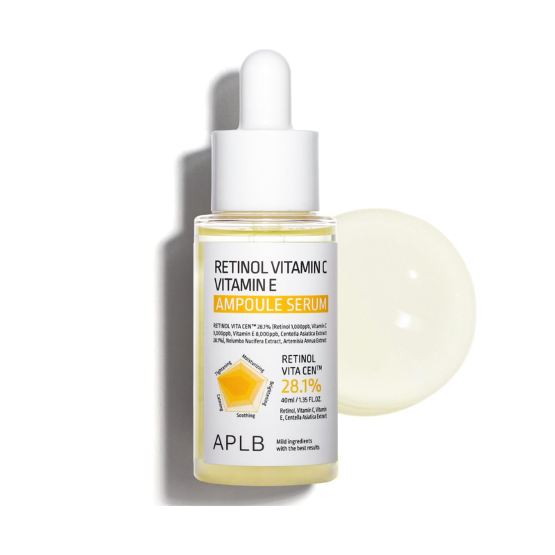 APLB Retinol Vitamin C Vitamin E Ampoule Serum 40ml | Long Lasting Moisturizing